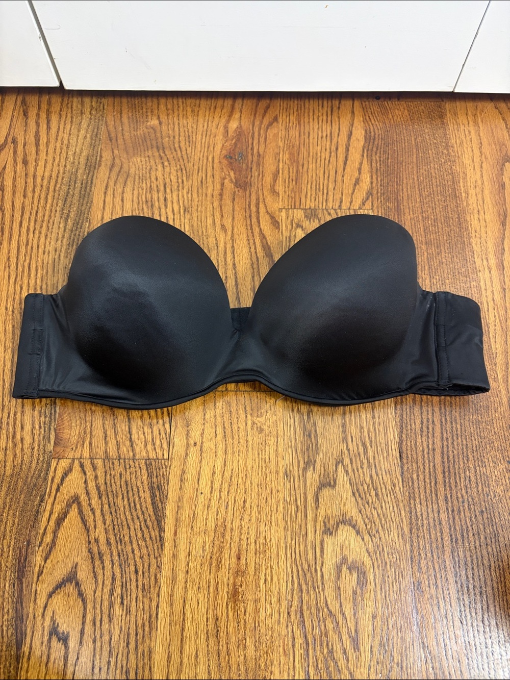 Cacique Black Strapless Push-Up Bandeau Bra Size 42C